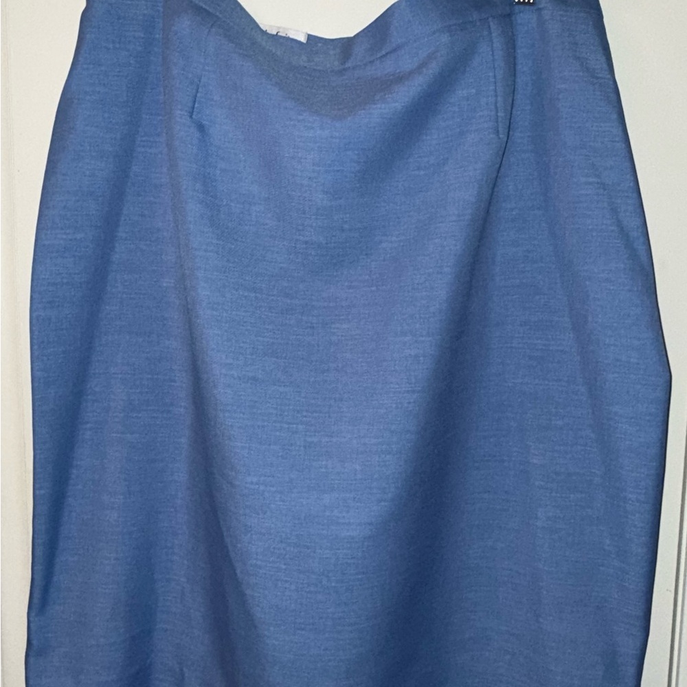 Le Suit Women's Light Blue Jacket & Skirt Suit Set 18W - Picture 5 of 5